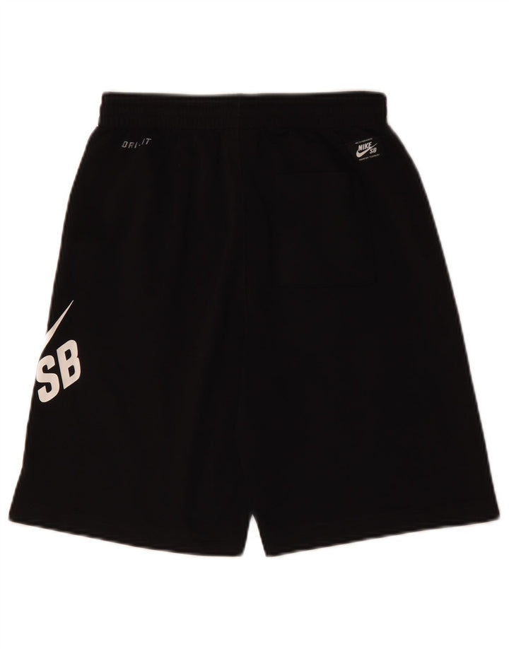 Pantaloni scurți sport grafic Nike pentru băieți 12-13 ani, mari, negru, poliester