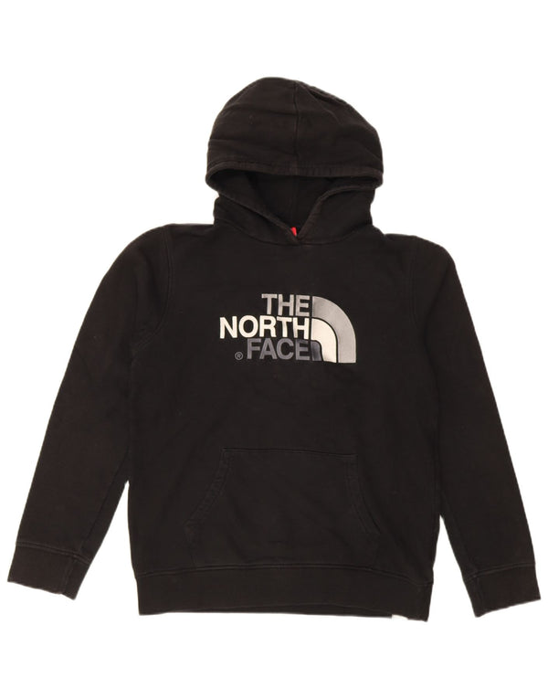 The North Face Boys Graphic Hoodie Jumper 15-16 ani XL bumbac negru