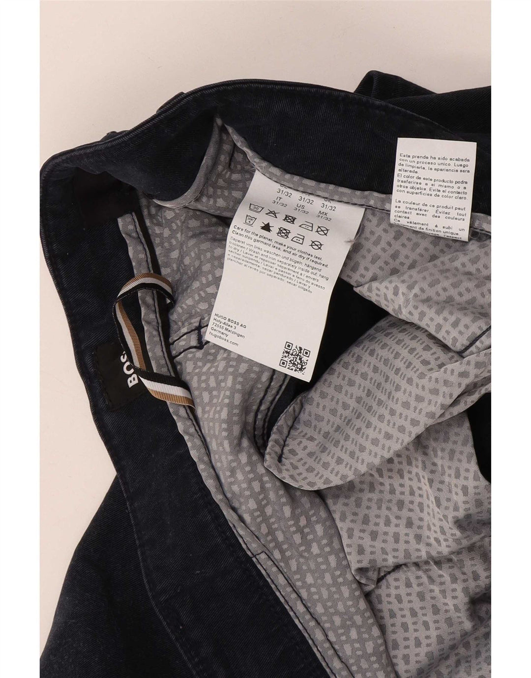 Blugi slim pentru bărbați Hugo Boss W31 L32 Lyocell bleumarin