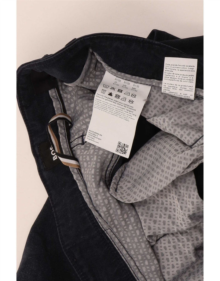 Blugi slim pentru bărbați Hugo Boss W31 L32 Lyocell bleumarin