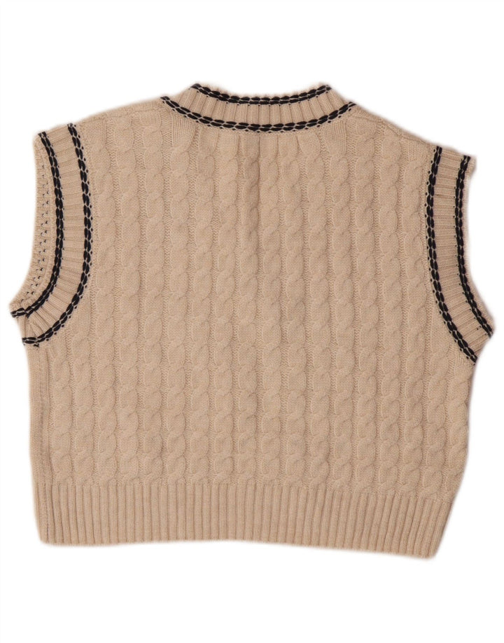 Zara Fete Vestă Tank Top 11-12 ani Poliester alb