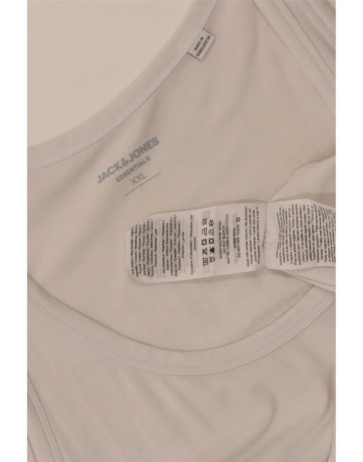 Vest Jack & Jones pentru bărbați, 2XL, bumbac alb