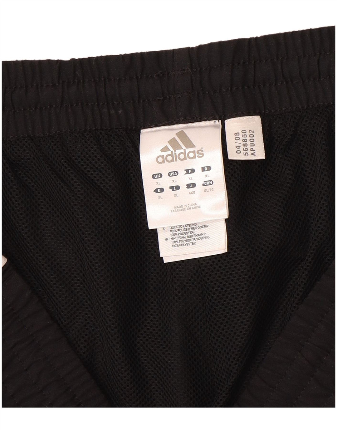 Pantaloni de trening pentru bărbați Adidas Pantaloni de jogging XL Poliester negru