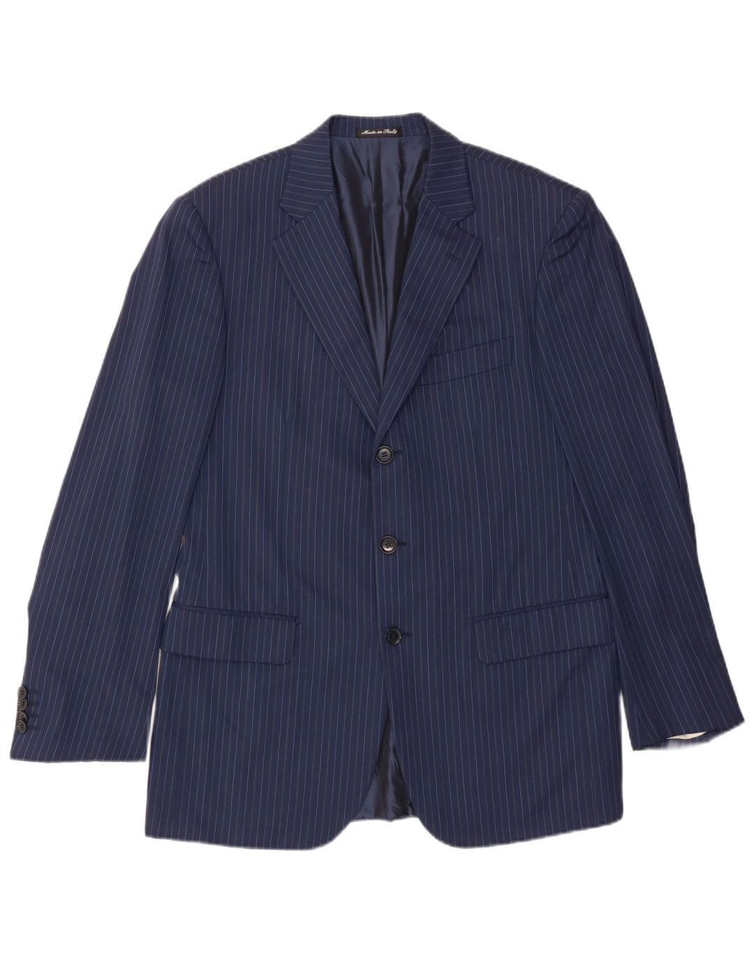 Blazer pentru bărbați Pal Zileri, cu 3 nasturi, IT 50, mare, bleumarin, cu dungi