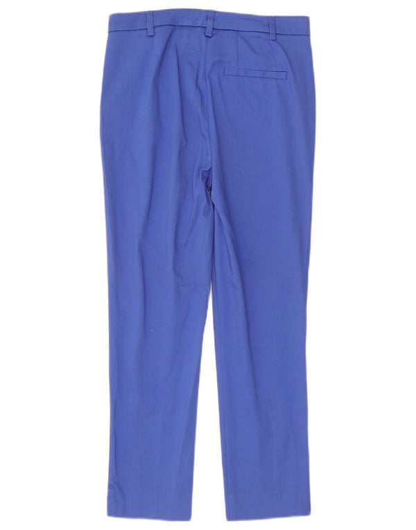 Marks & Spencer Womens Straight Suit Trousers UK 8 Small W28 L26 Blue