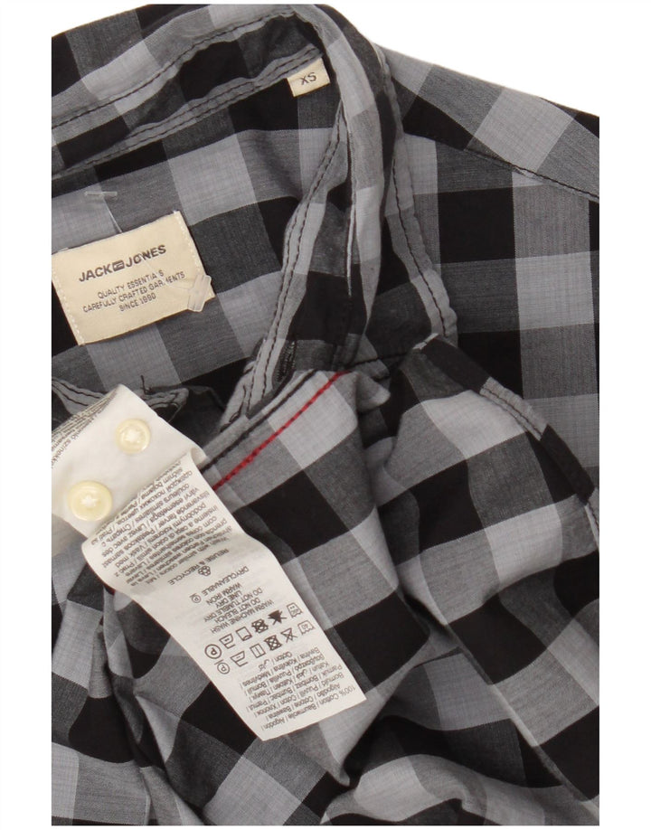 Cămașă pentru bărbați Jack & Jones XS, gri, bumbac vichy