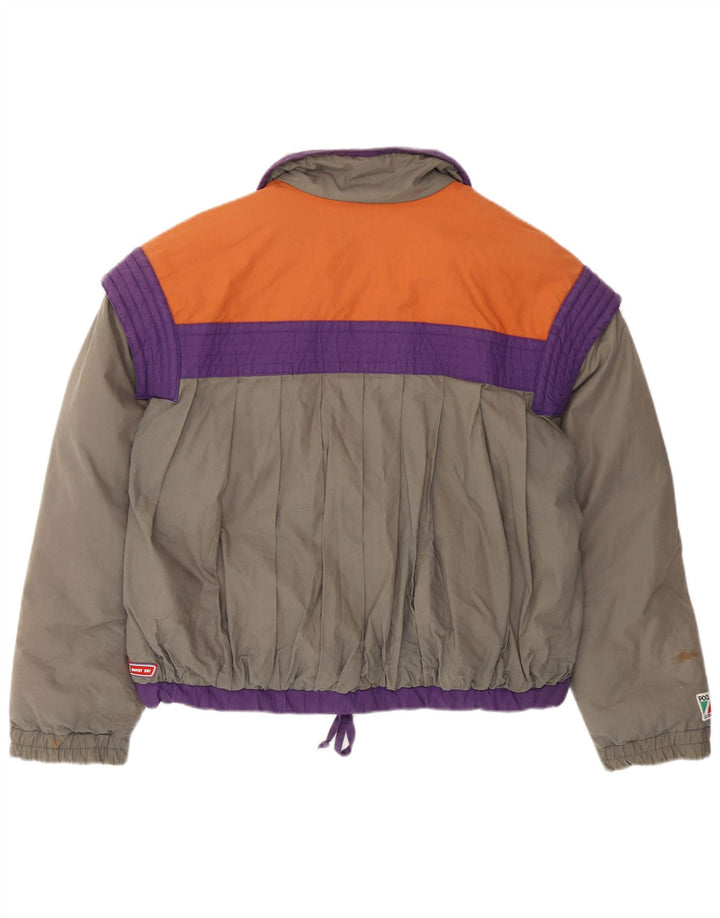 Jachetă de schi Colmar pentru femei IT 44, gri mediu, bumbac color bloc retro