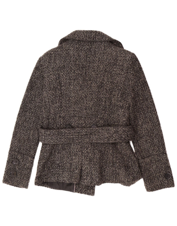Blazer pentru femei Zara cu 3 nasturi, UK 10, gri mic