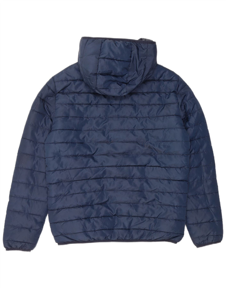 Jachetă căptușită cu glugă pentru bărbați JACK & JONES UK 38 Poliester mediu bleumarin
