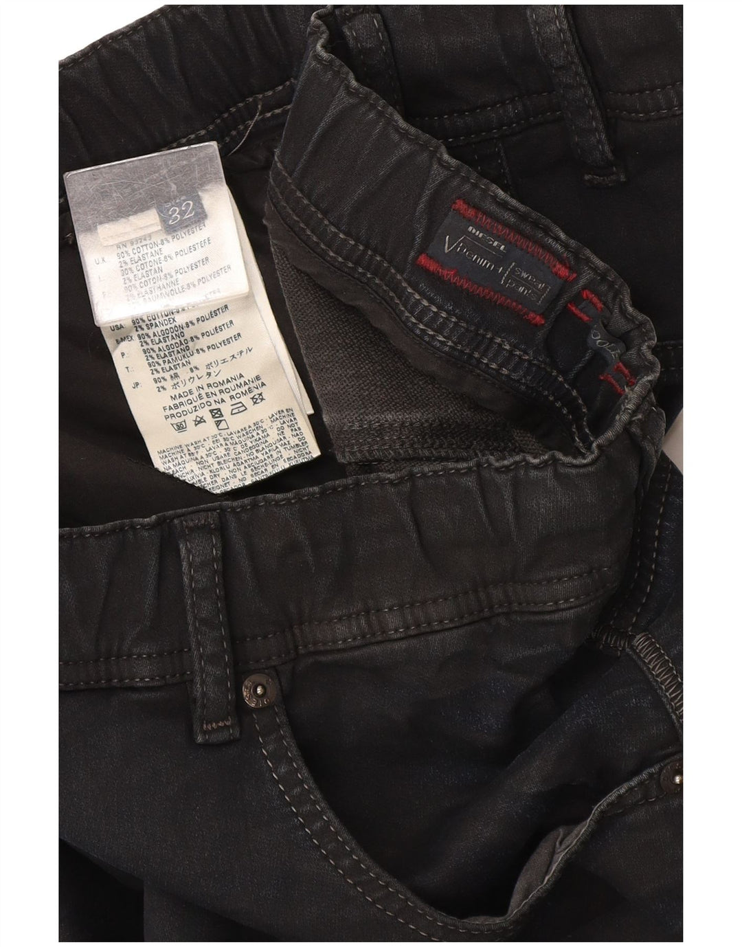 Jeans jegging pentru femei Diesel W32 L31 bumbac bleumarin