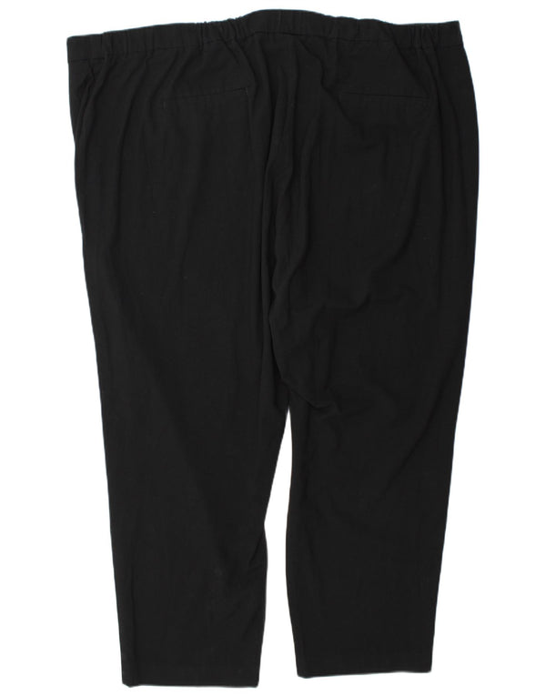 Pantaloni chino conici pentru femei Marks & Spencer UK 30 7XL W52 L29 Negru