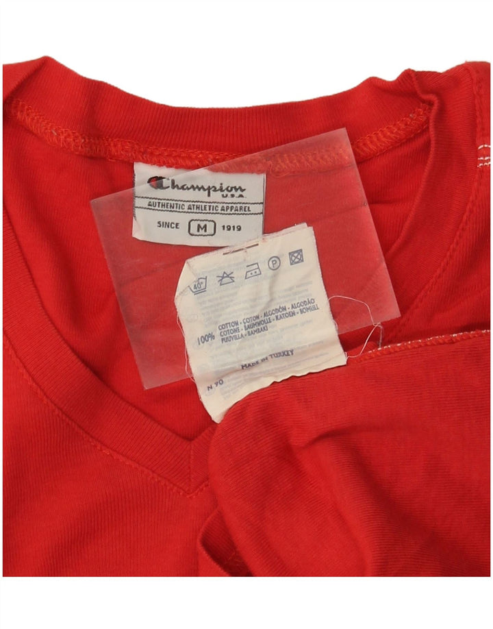 Tricou crop pentru femei CHAMPION Top UK 12 Bumbac roșu mediu