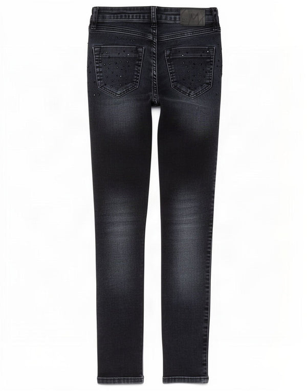 Blugi skinny pentru femeie Zara EU 36 XS W26 L28 bleumarin bumbac cu pete
