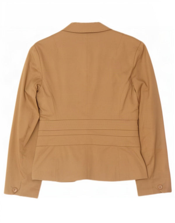 Betty Barclay Jachetă Blazer pentru femei cu 2 nasturi UK 16, mare, bej, bumbac