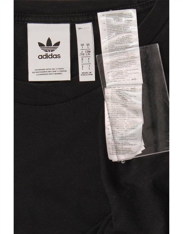Tricou pentru bărbați ADIDAS Top mare din bumbac negru