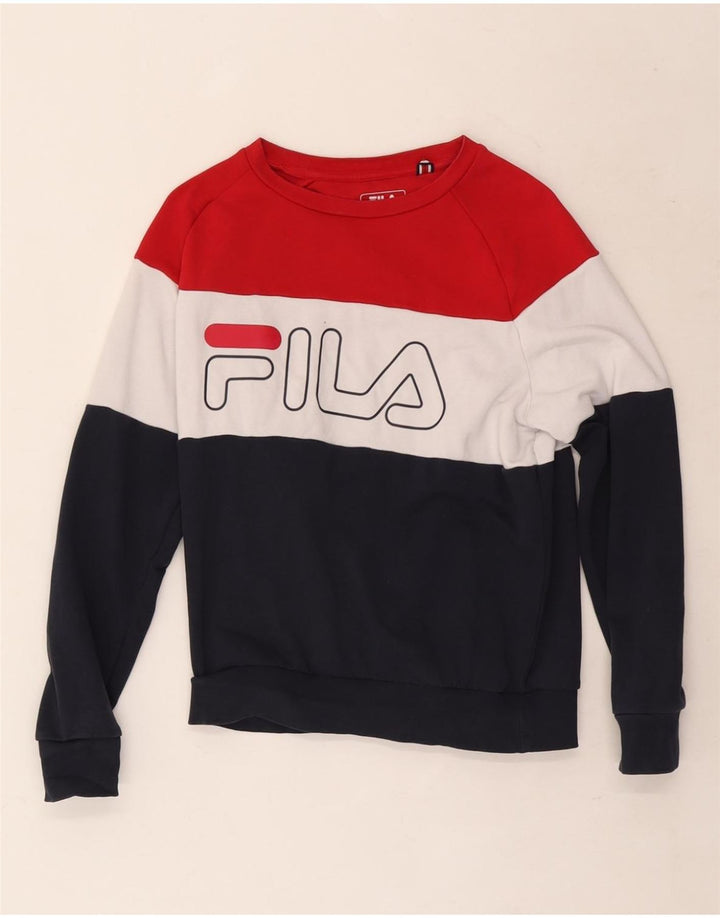 Pulover supradimensionat pentru femei Fila UK 6 XS Multicolor Colorblock