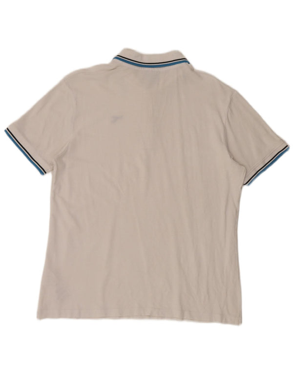 Tricou polo pentru bărbați Diadora, mare, alb, bumbac