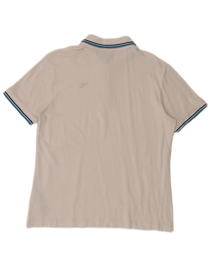 Tricou polo pentru bărbați Diadora, mare, alb, bumbac