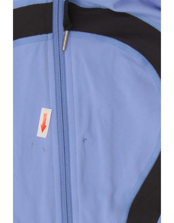 Lululemon Pulover cu glugă cu fermoar grafic pentru femei US 8 Medium Blue Nylon