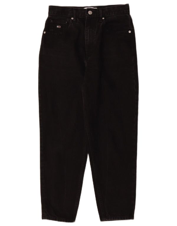 Blugi conici pentru femei Tommy Hilfiger W27 L25 bumbac negru