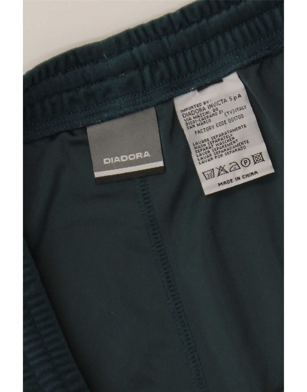 Pantaloni de trening Diadora pentru bărbați din velur 2XL, poliester verde