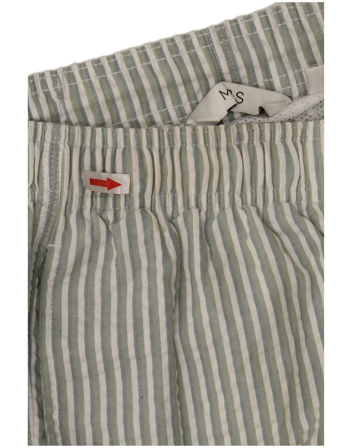 Pantaloni scurți de înot pentru bărbați Marks & Spencer, mari, cu dungi verzi