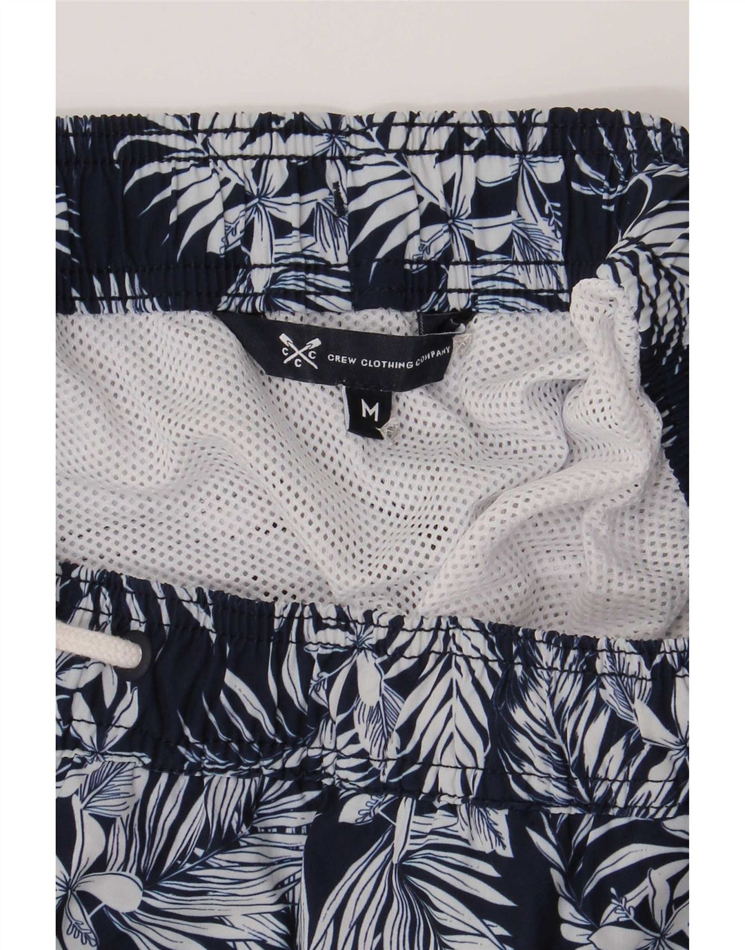 Crew Clothing Pantaloni scurți de înot pentru bărbați, medii, bleumarin, florale