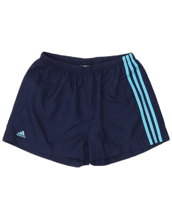 Pantaloni scurți sport Adidas pentru bărbați, poliester mediu bleumarin