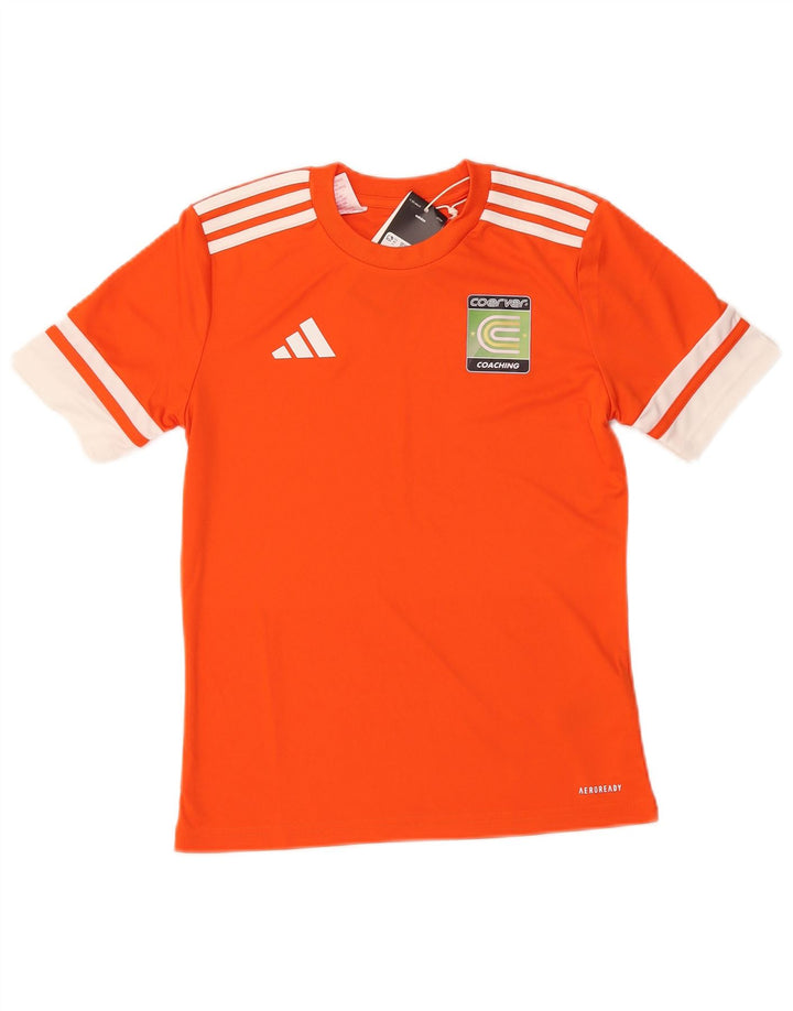 Tricou grafic ADIDAS Aeroready pentru băieți Top 11-12 ani portocaliu Colorblock