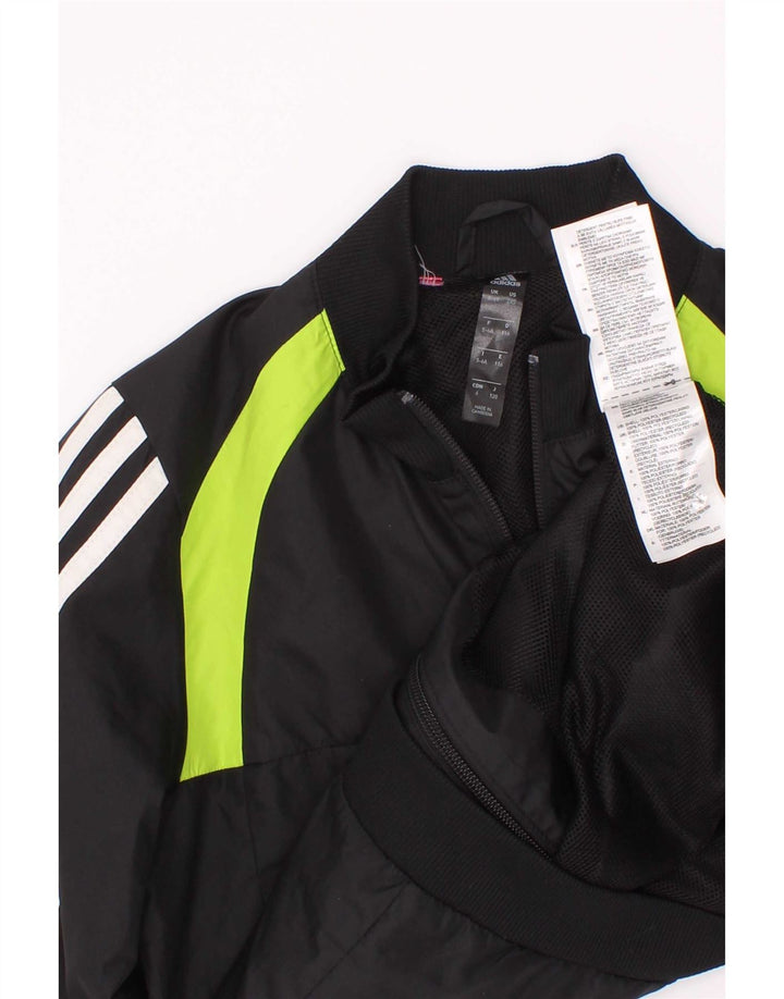 Jachetă de trening pentru băieți Adidas 5-6 ani, negru, poliester