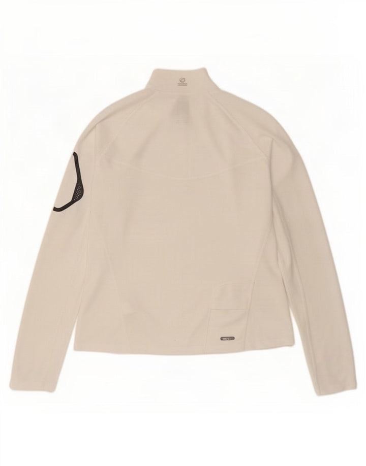 Top de trening The North Face pentru femei, cu fermoar și gât, cu pulover UK 16 Large White