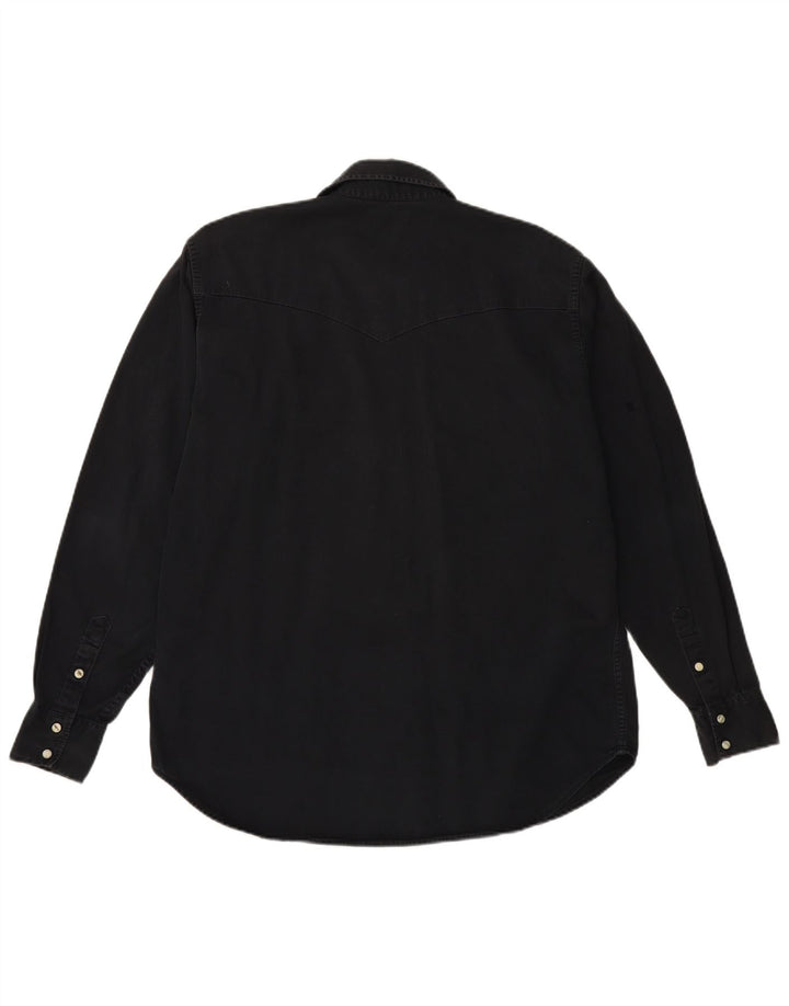 Cămașă din blugi pentru bărbați LEE, bumbac negru mare