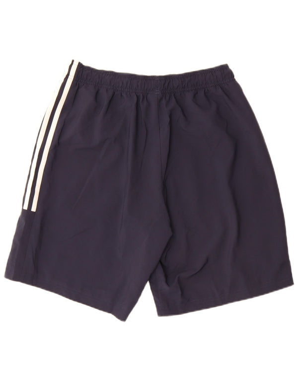 Pantaloni scurți sport Adidas pentru bărbați, poliester mediu bleumarin