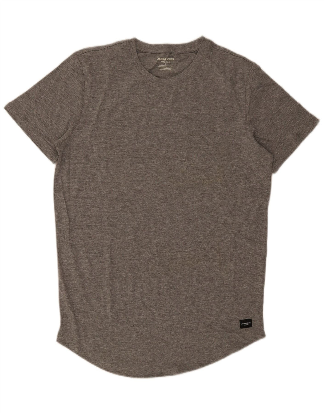 Tricou Jack & Jones pentru bărbați Top mare din bumbac gri