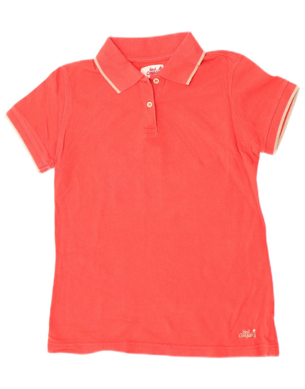 Best Company Womens Polo Shirt UK 10 Small Red Cotton