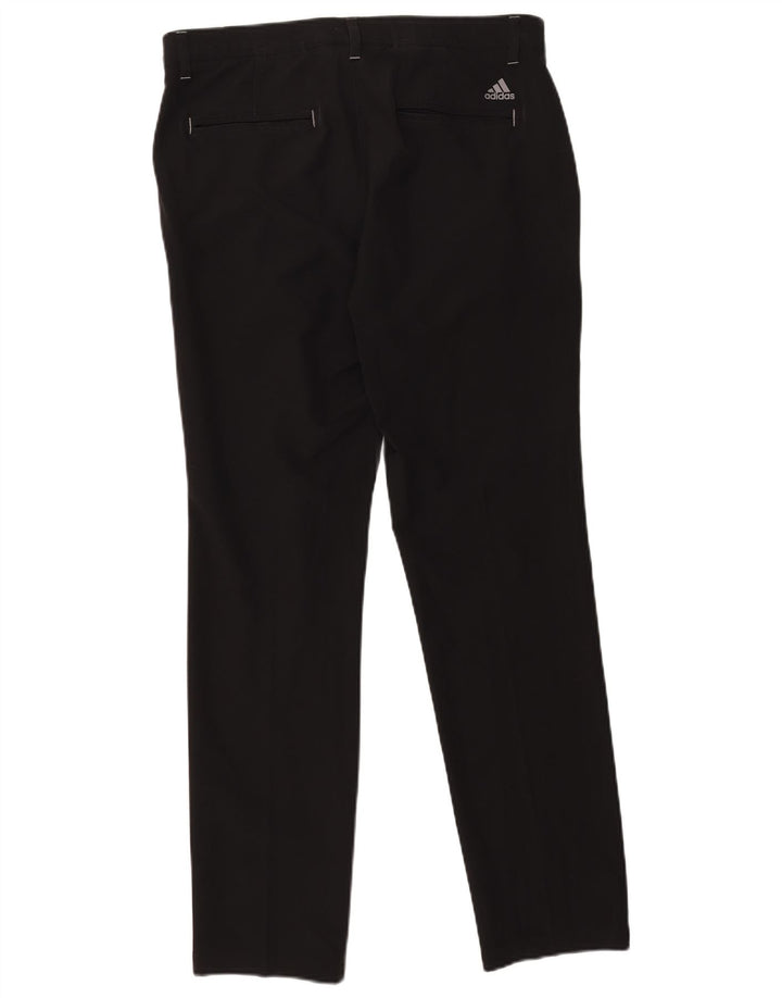 Pantaloni chino drepți pentru bărbați Adidas W32 L32 poliester negru
