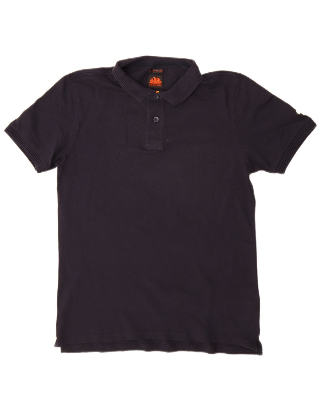 Tricou polo Sundek pentru bărbați, bumbac, albastru bleumarin mediu