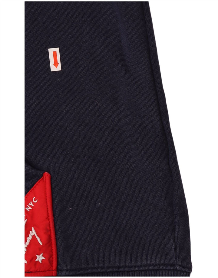 Hanocă grafică pentru bărbați Tommy Hilfiger Pulover mediu din bumbac bleumarin