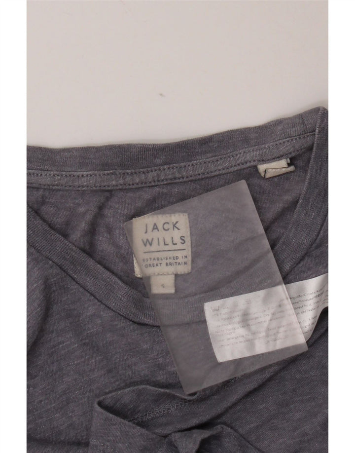 Tricou Jack Wills pentru bărbați Top mic albastru bumbac cu pete