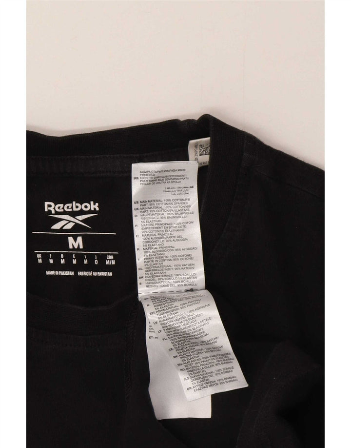 Tricou pentru bărbați Reebok Top Medium Black Bumbac