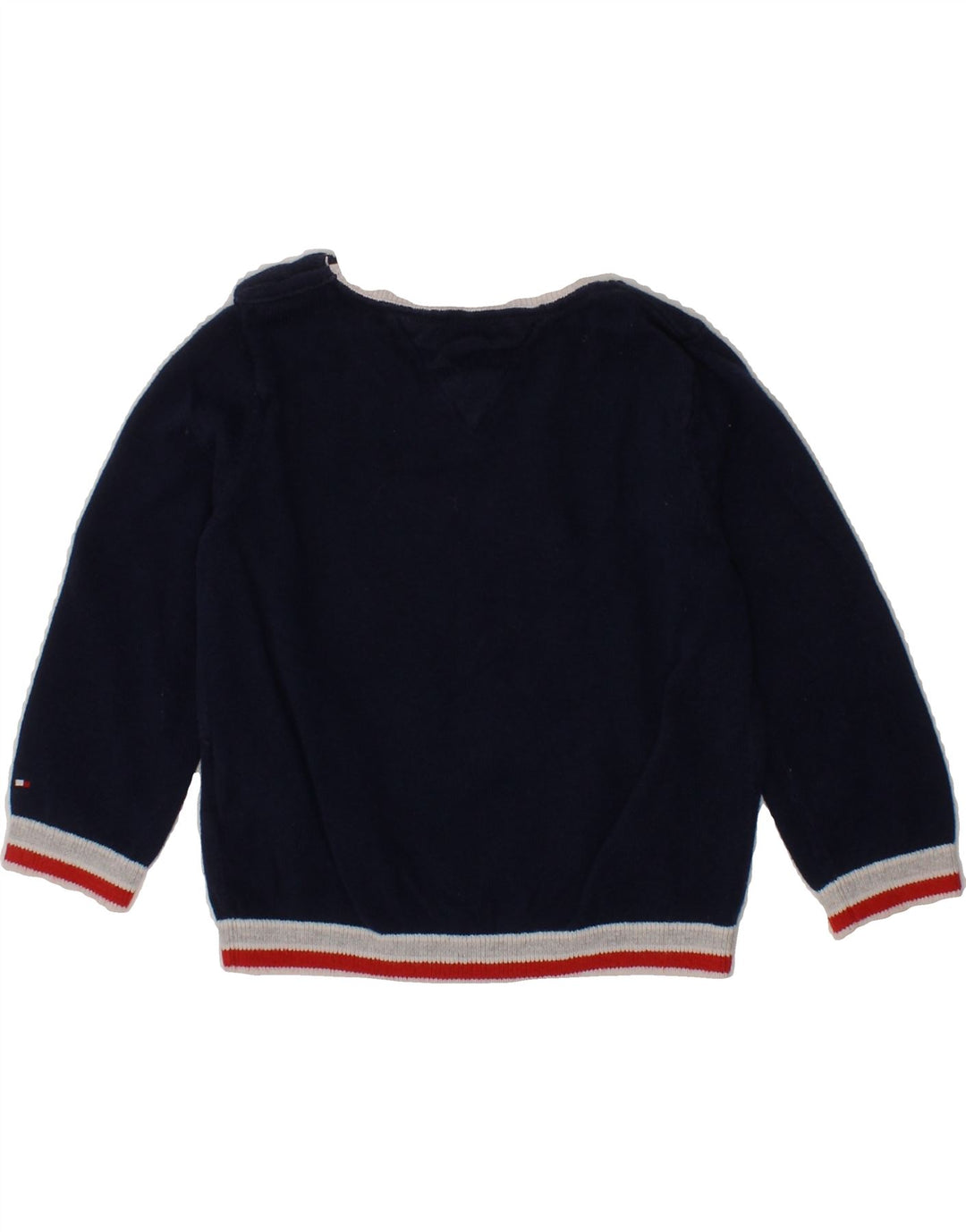 TOMMY HILFIGER Baby Boys Graphic Sweatshirt Jumper 6-9 Months Navy Blue Vintage Tommy Hilfiger and Second-Hand Tommy Hilfiger from Messina Hembry 