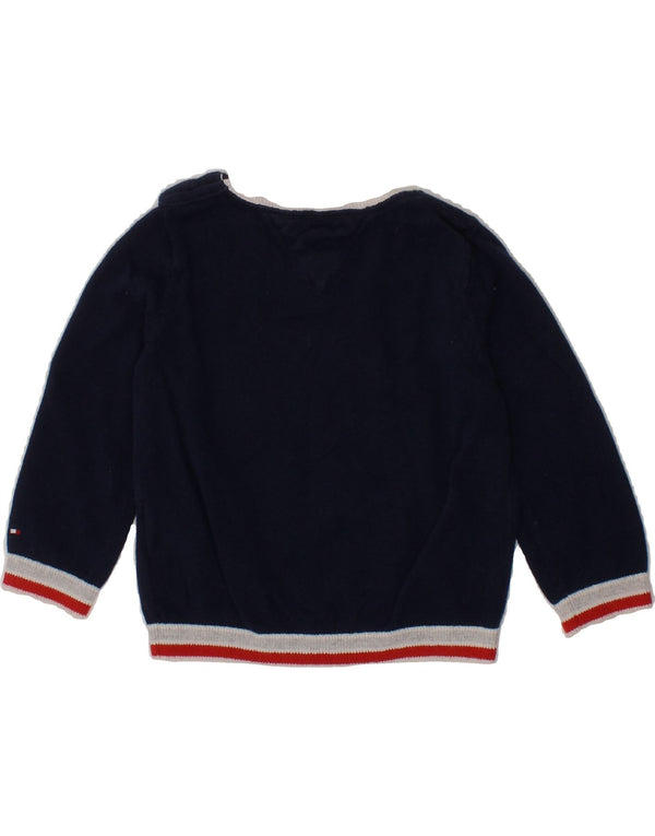 TOMMY HILFIGER Baby Boys Graphic Sweatshirt Jumper 6-9 Months Navy Blue