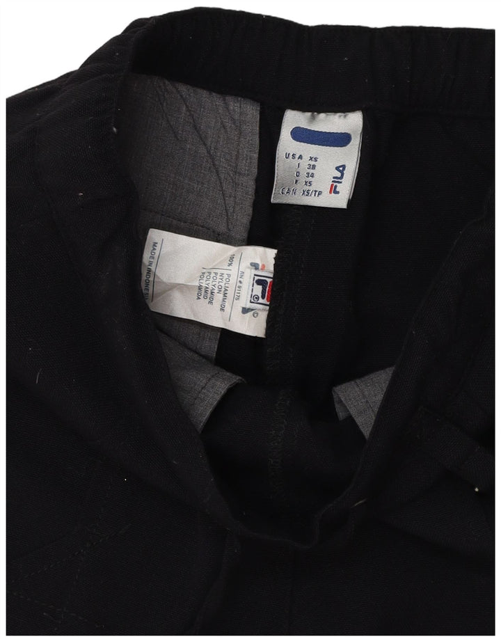 Pantaloni casual drepti pentru femei FILA XS poliester negru