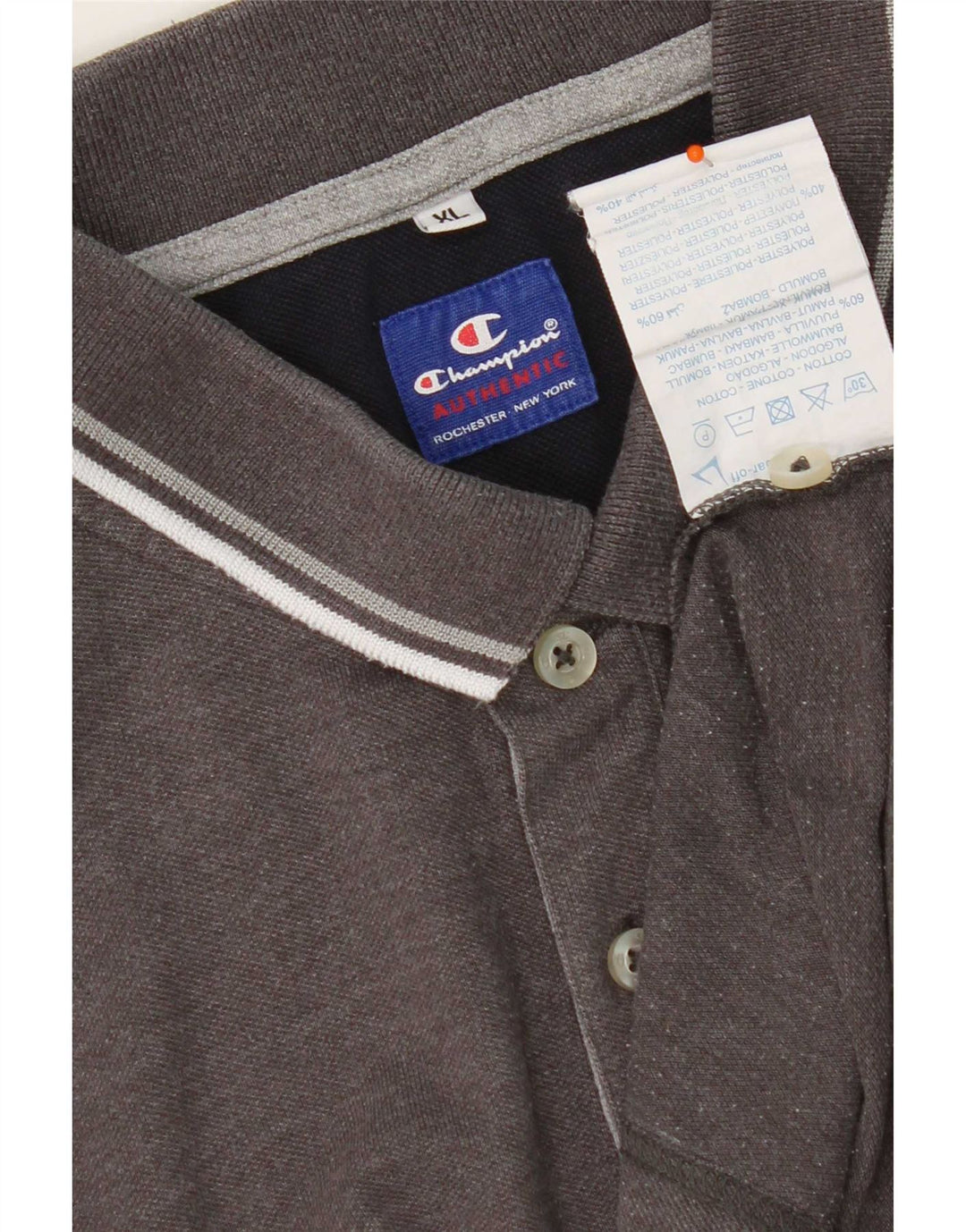 Tricou polo pentru bărbați Champion XL bumbac gri