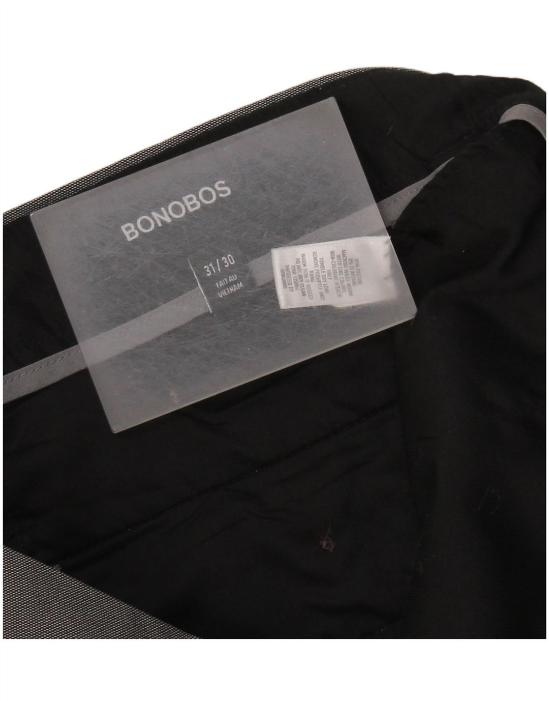BONOBOS Pantaloni slim casual pentru bărbați W31 L30 bumbac gri