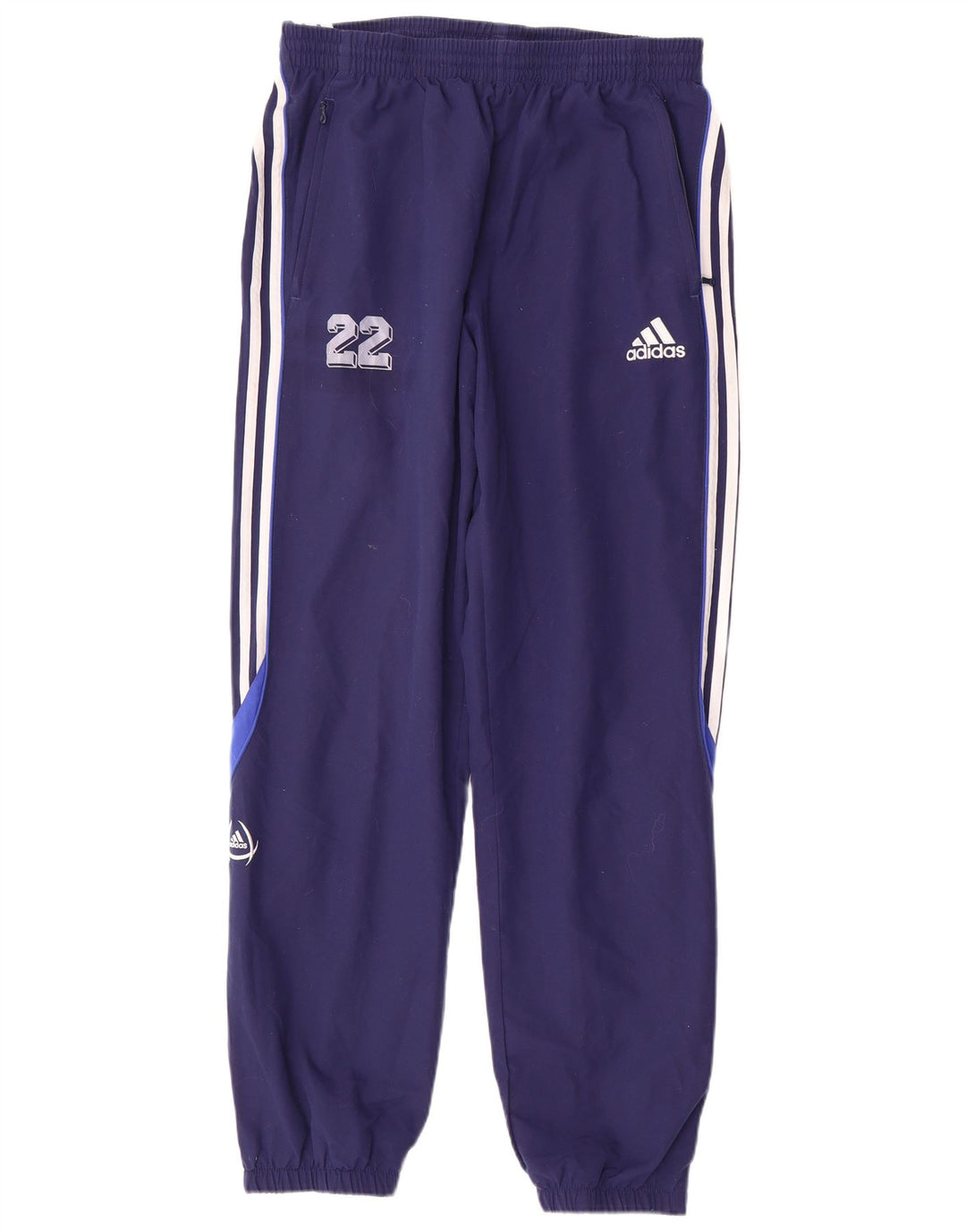 Pantaloni de trening grafic pentru bărbați ADIDAS Pantaloni de jogging UK 42/44 Mare bleumarin