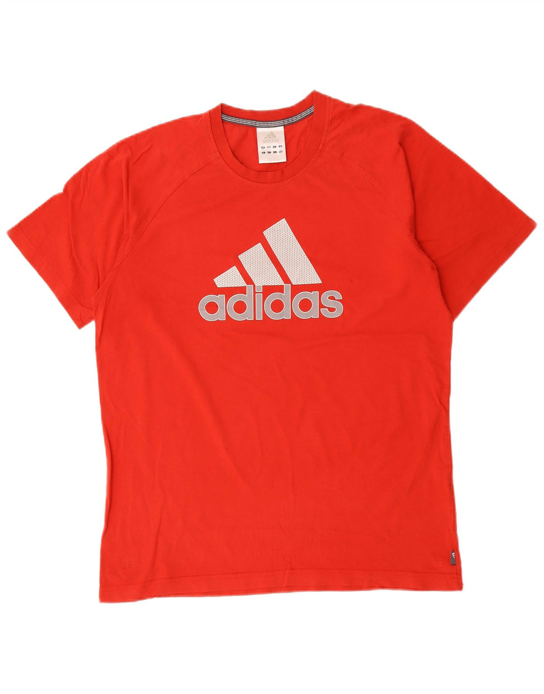 Tricou grafic pentru bărbați Adidas Top, bumbac roșu mediu