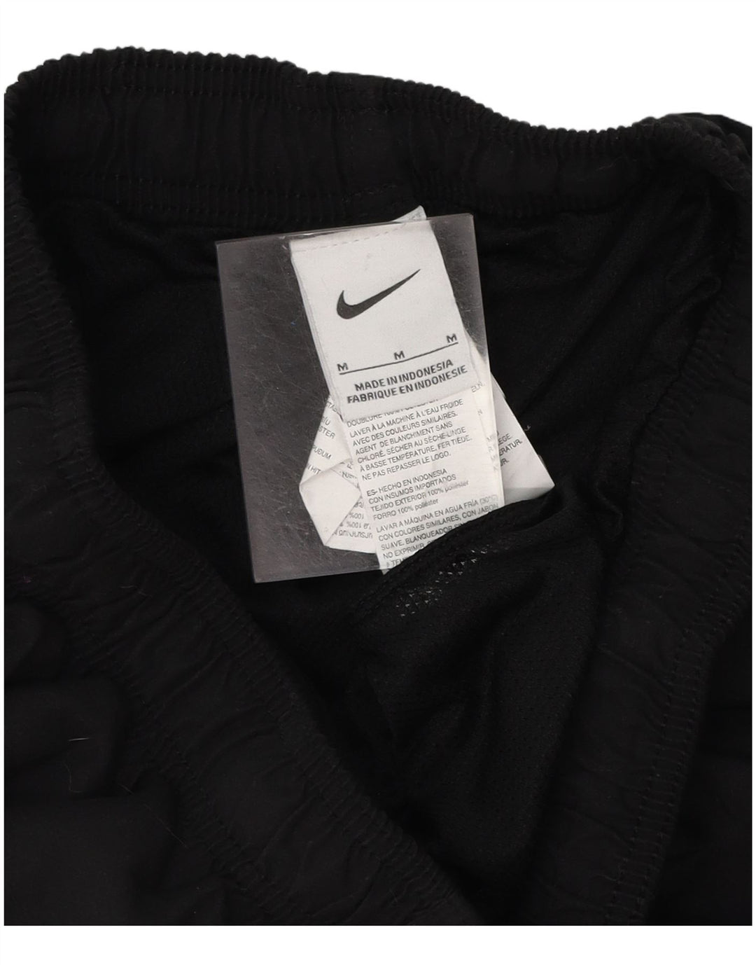 Pantaloni scurti sport NIKE pentru femei UK 12 Poliester mediu negru