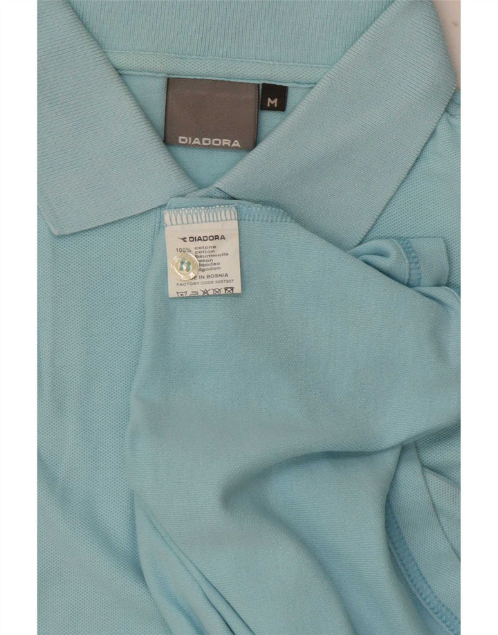 Tricou polo pentru bărbați Diadora, bumbac albastru mediu