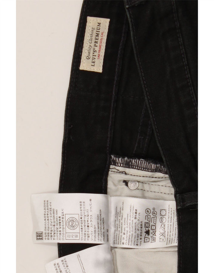 Blugi slim pentru bărbați Levi's W31 L32 bumbac negru